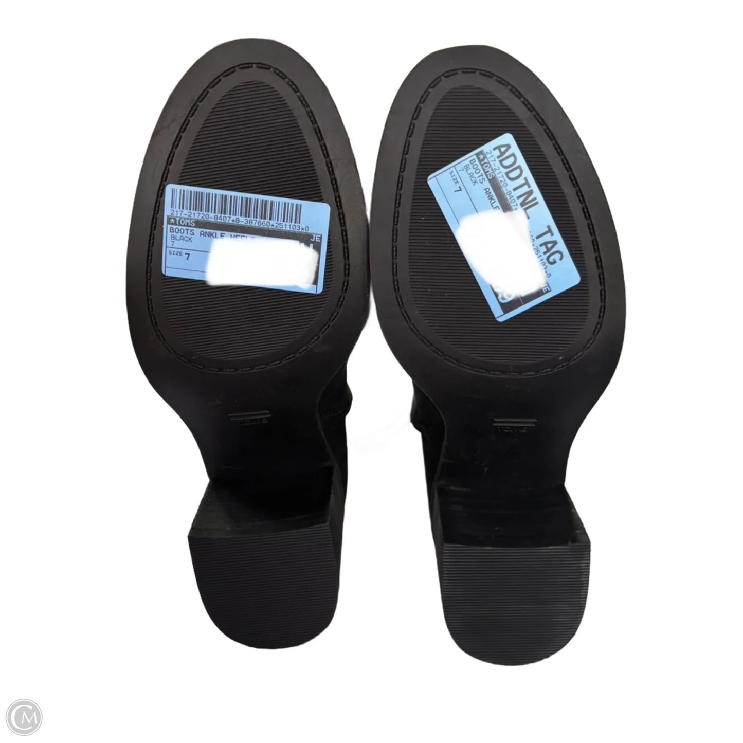 Boots Ankle Heels By Toms In Black, Size: 7