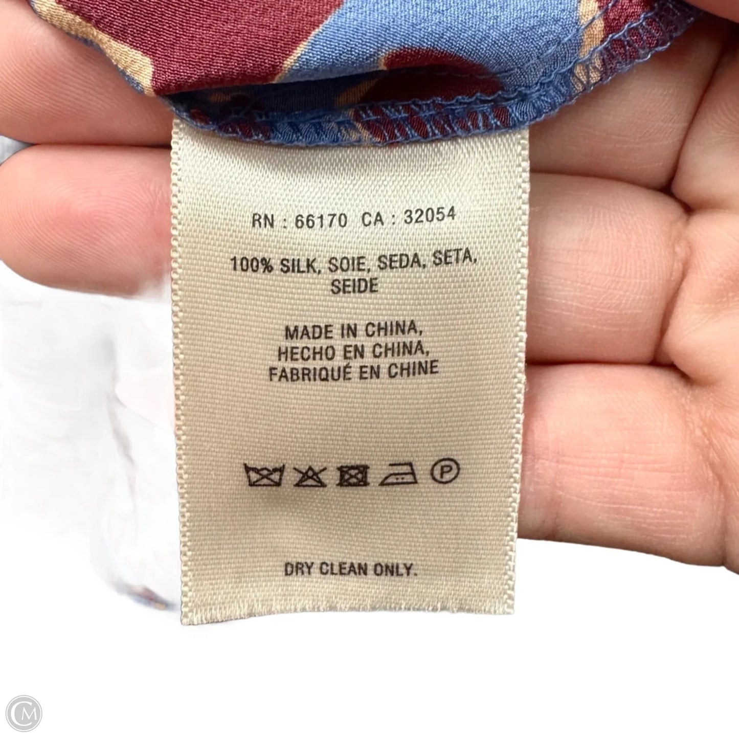 Top 3/4 Sleeve By Maeve In Blue & Red, Size: S