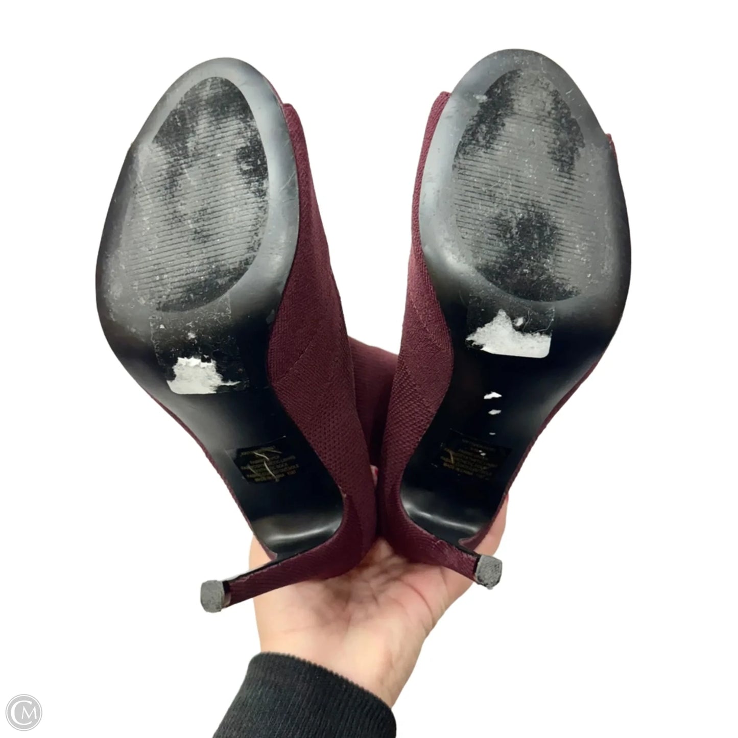 Boots Mid-calf Heels By Steve Madden In Red, Size: 9.5