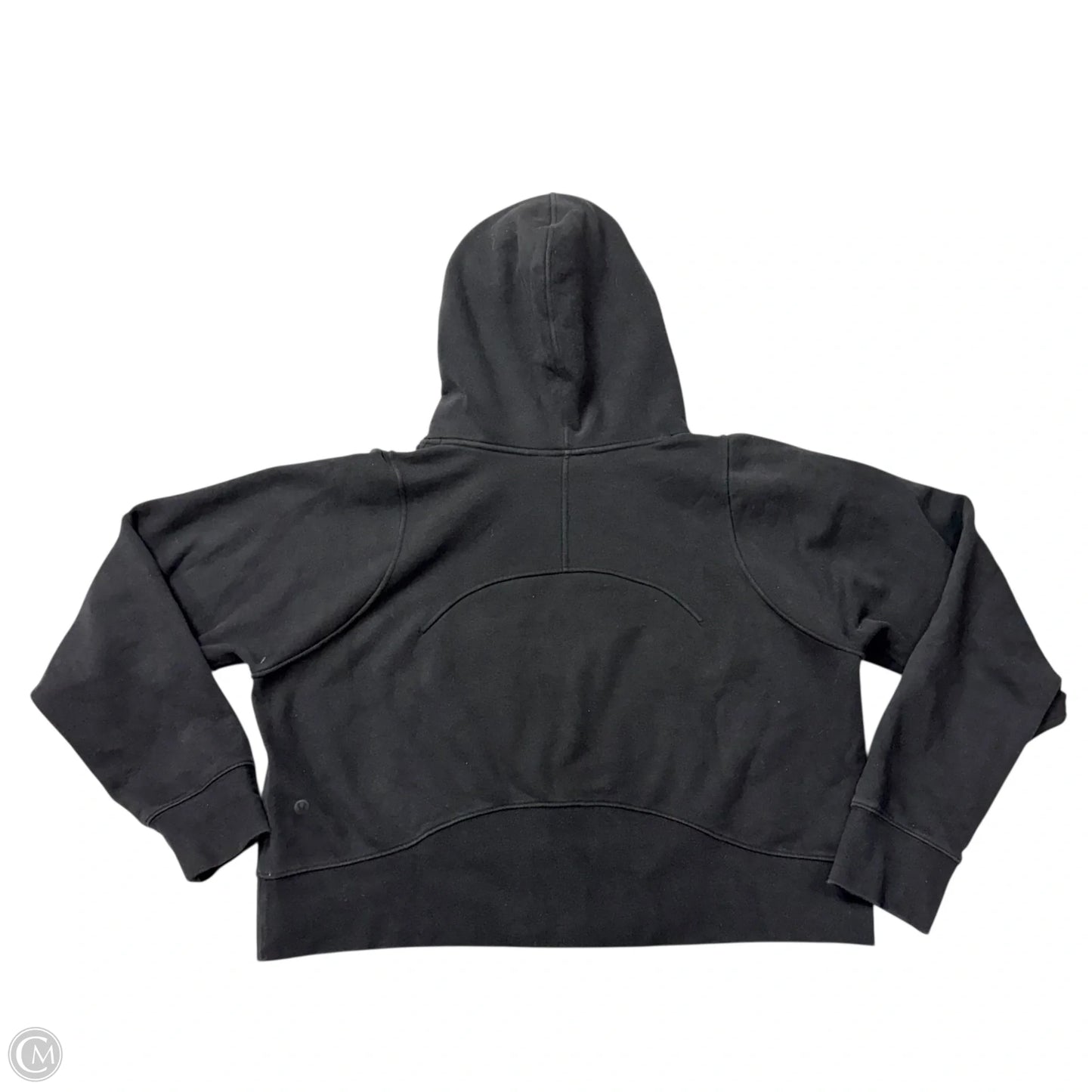 Athletic Sweatshirt Hoodie By Lululemon In Black, Size: M