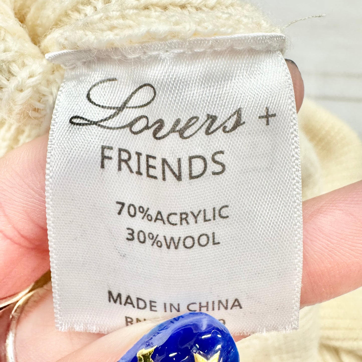 Dress Sweater By Lovers & Friends In Cream, Size: S