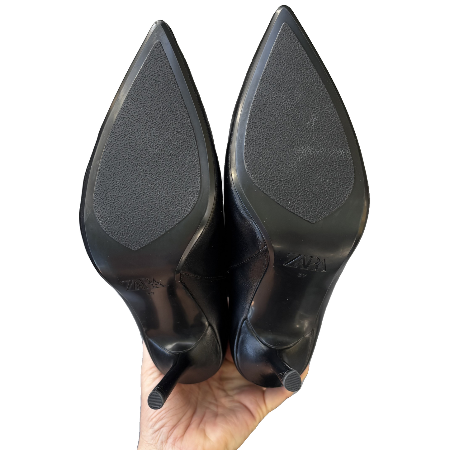 Boots Knee Heels By Zara In Black, Size: 6.5