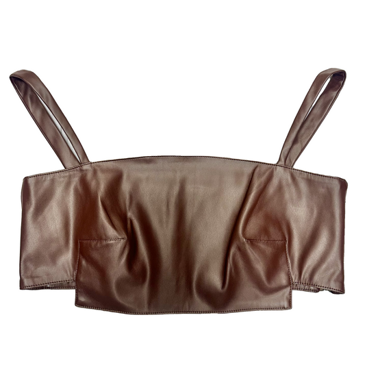 Tank Top By Oscar the Collection In Brown, Size: S