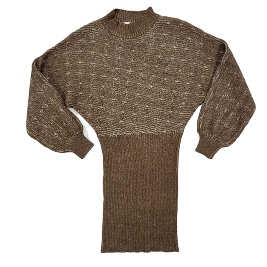 Dress Sweater By Sage The Label In Brown, Size: M