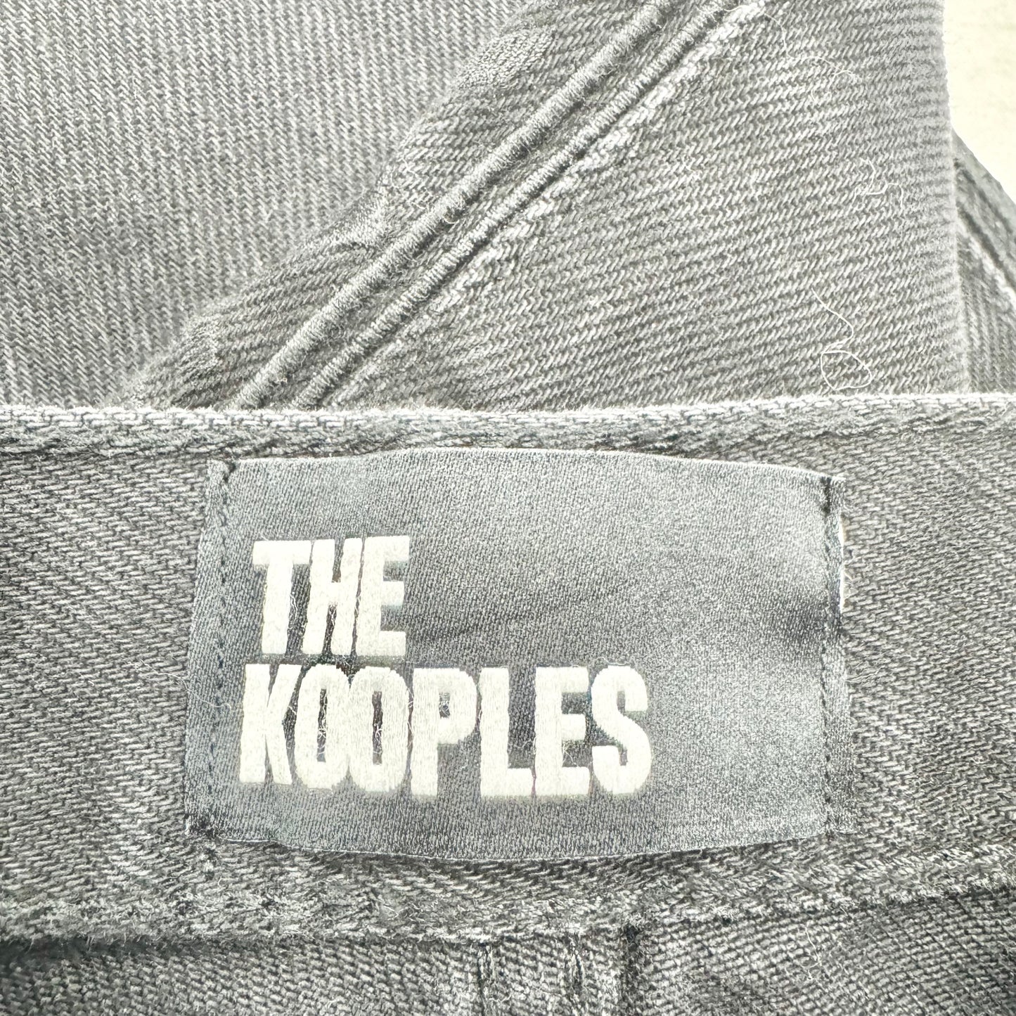 Jeans Straight By The Kooples In Black Denim, Size: 8