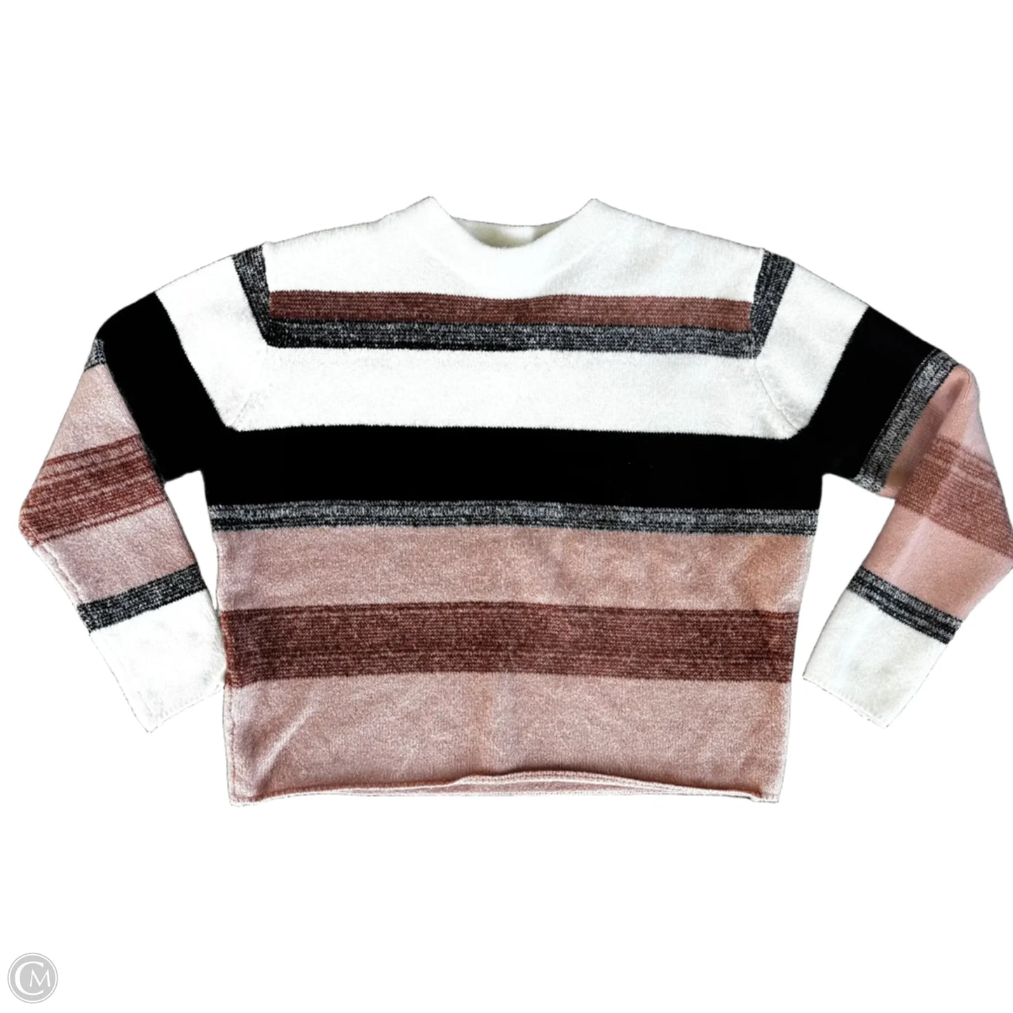 Sweater By Rain & Rose In Striped Pattern, Size: L