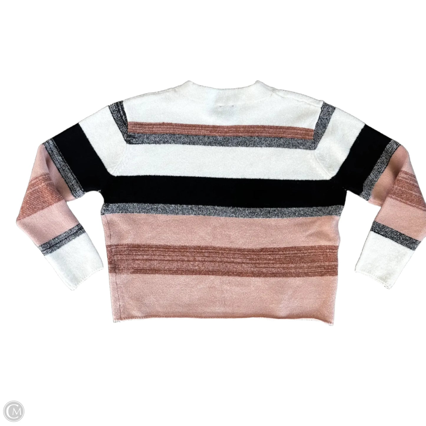 Sweater By Rain & Rose In Striped Pattern, Size: L