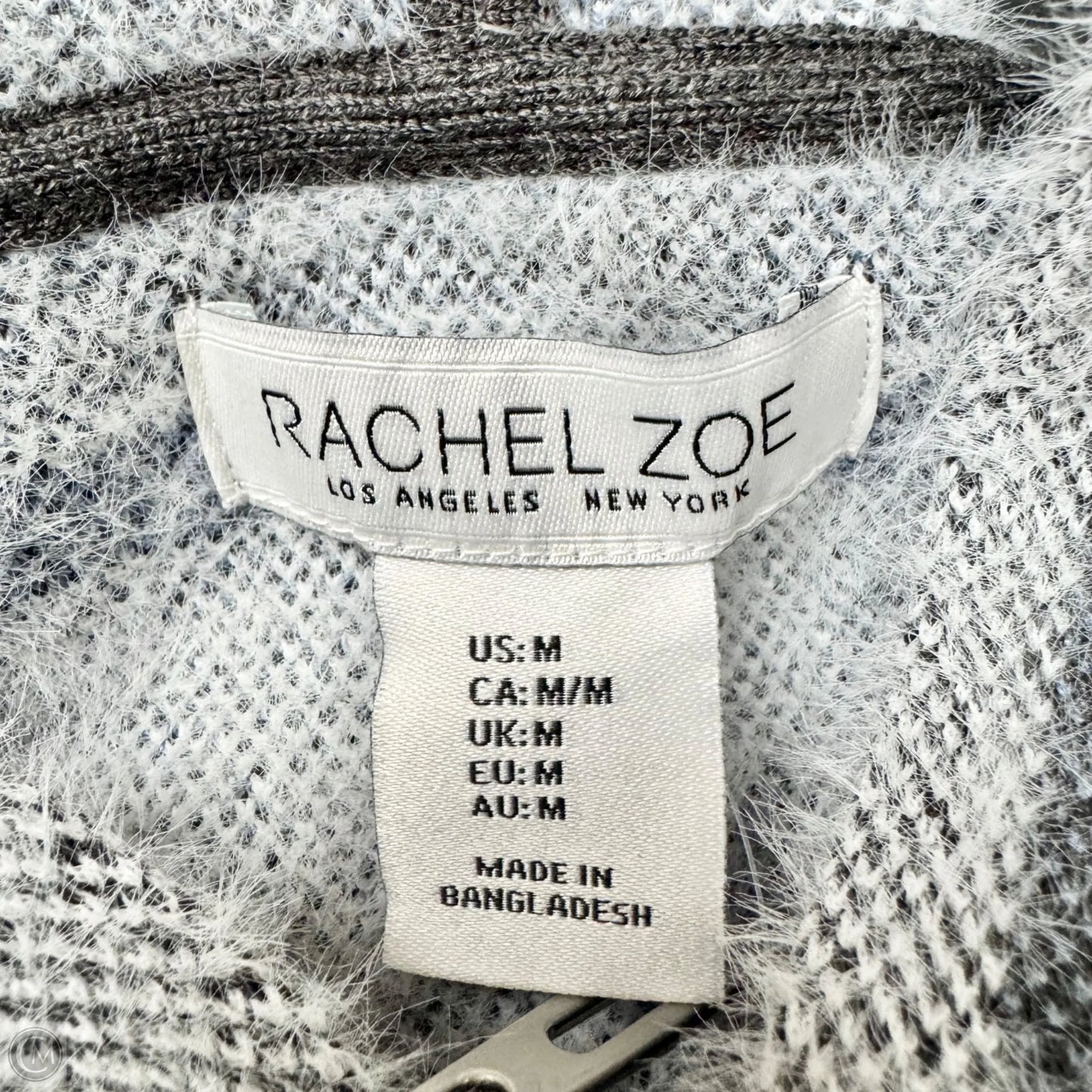 Sweater Cardigan By Rachel Zoe In Plaid Pattern, Size: M