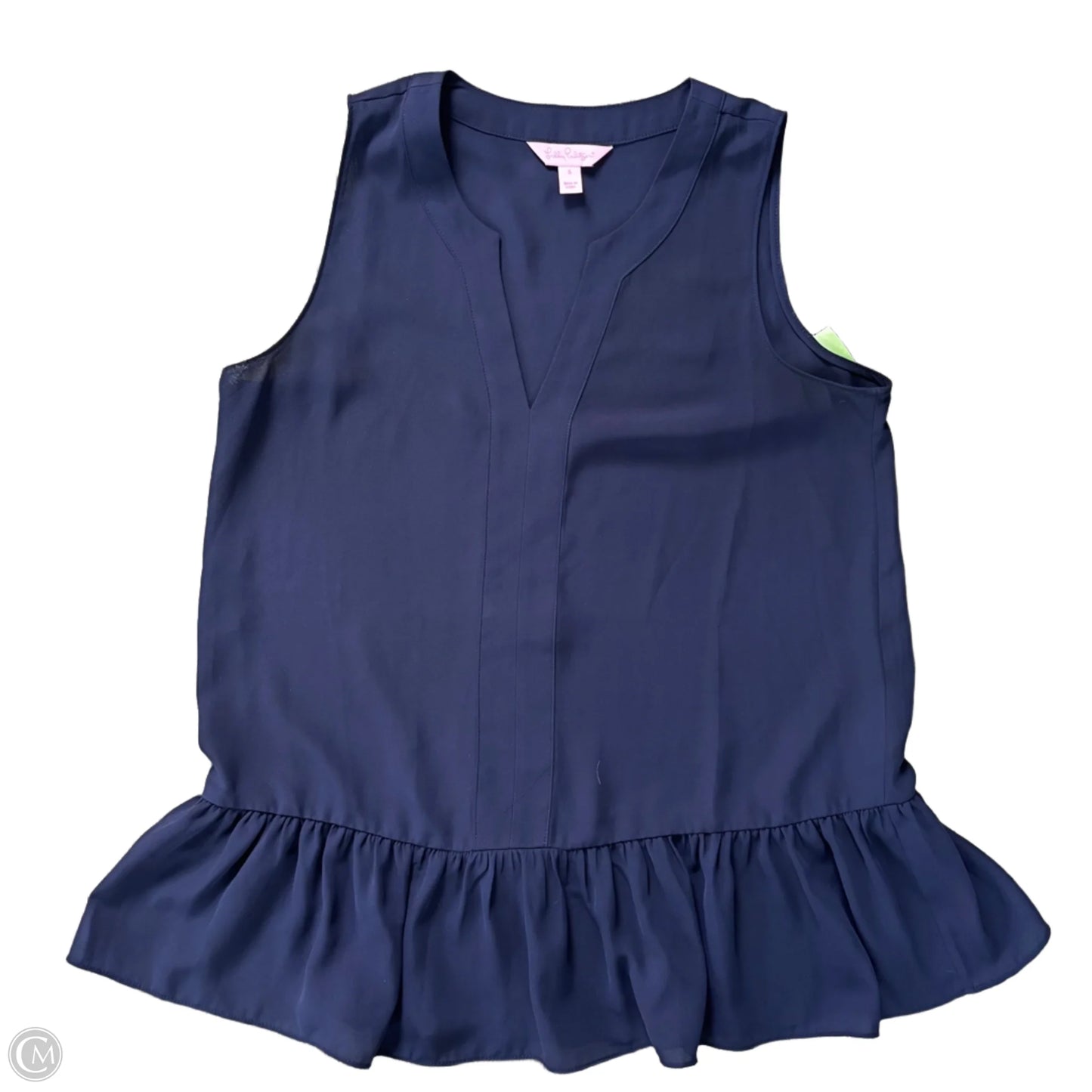 Top Sleeveless Designer By Lilly Pulitzer In Navy, Size: S
