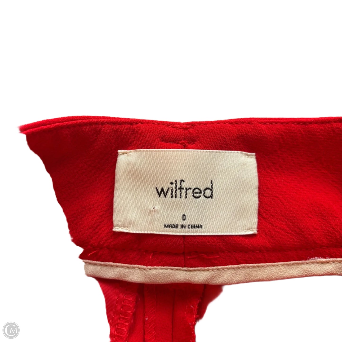 Shorts By Wilfred In Red, Size: 0