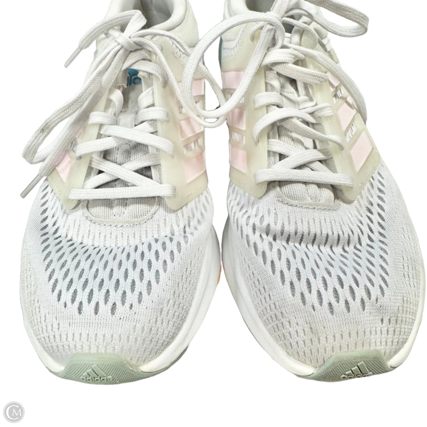 Shoes Athletic By Adidas In Grey & Pink, Size: 8