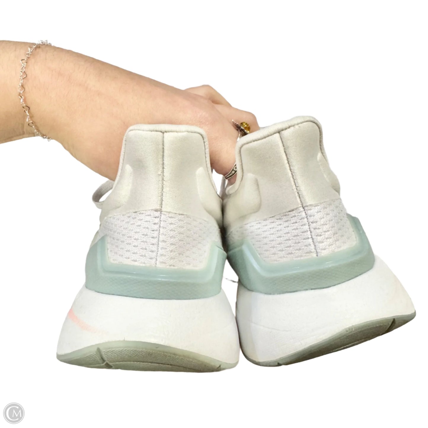 Shoes Athletic By Adidas In Grey & Pink, Size: 8