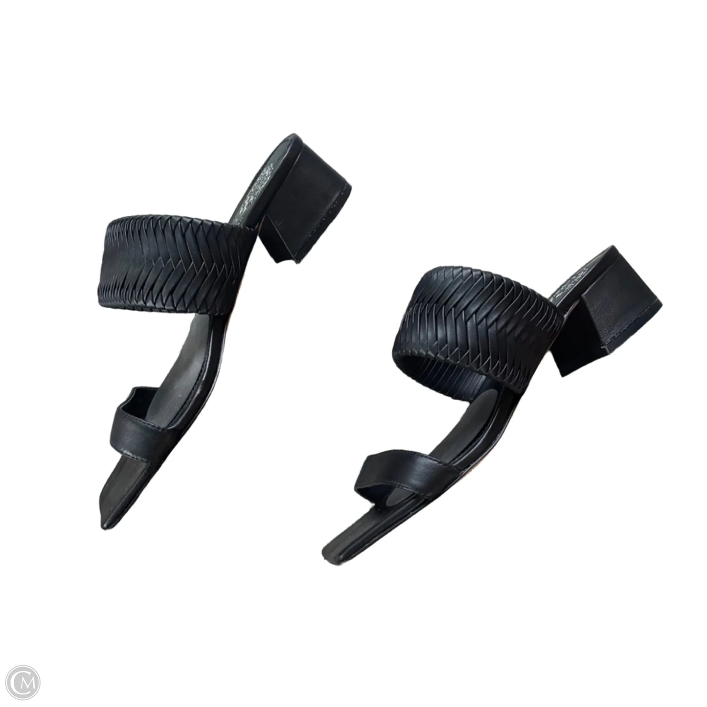 Sandals Heels Block By Vince Camuto In Black, Size: 6.5