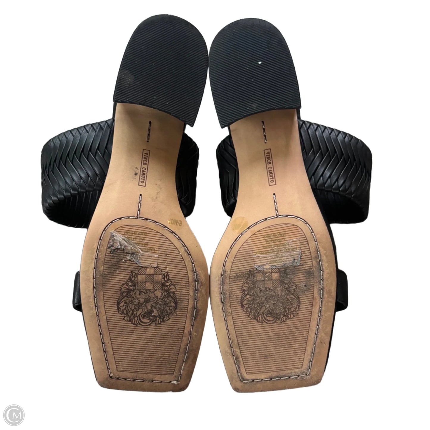 Sandals Heels Block By Vince Camuto In Black, Size: 6.5