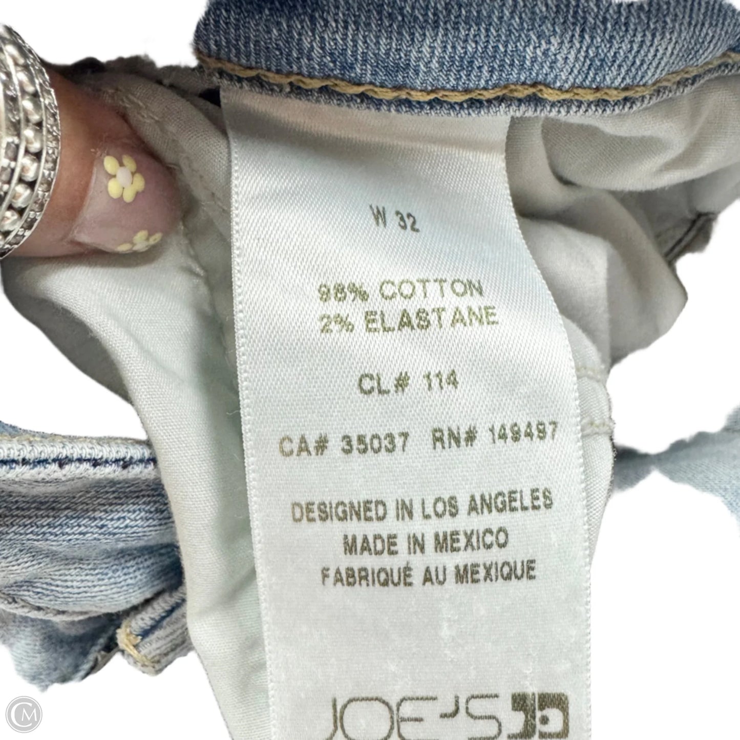 Jeans Boot Cut By Joes Jeans In Blue Denim, Size: 14