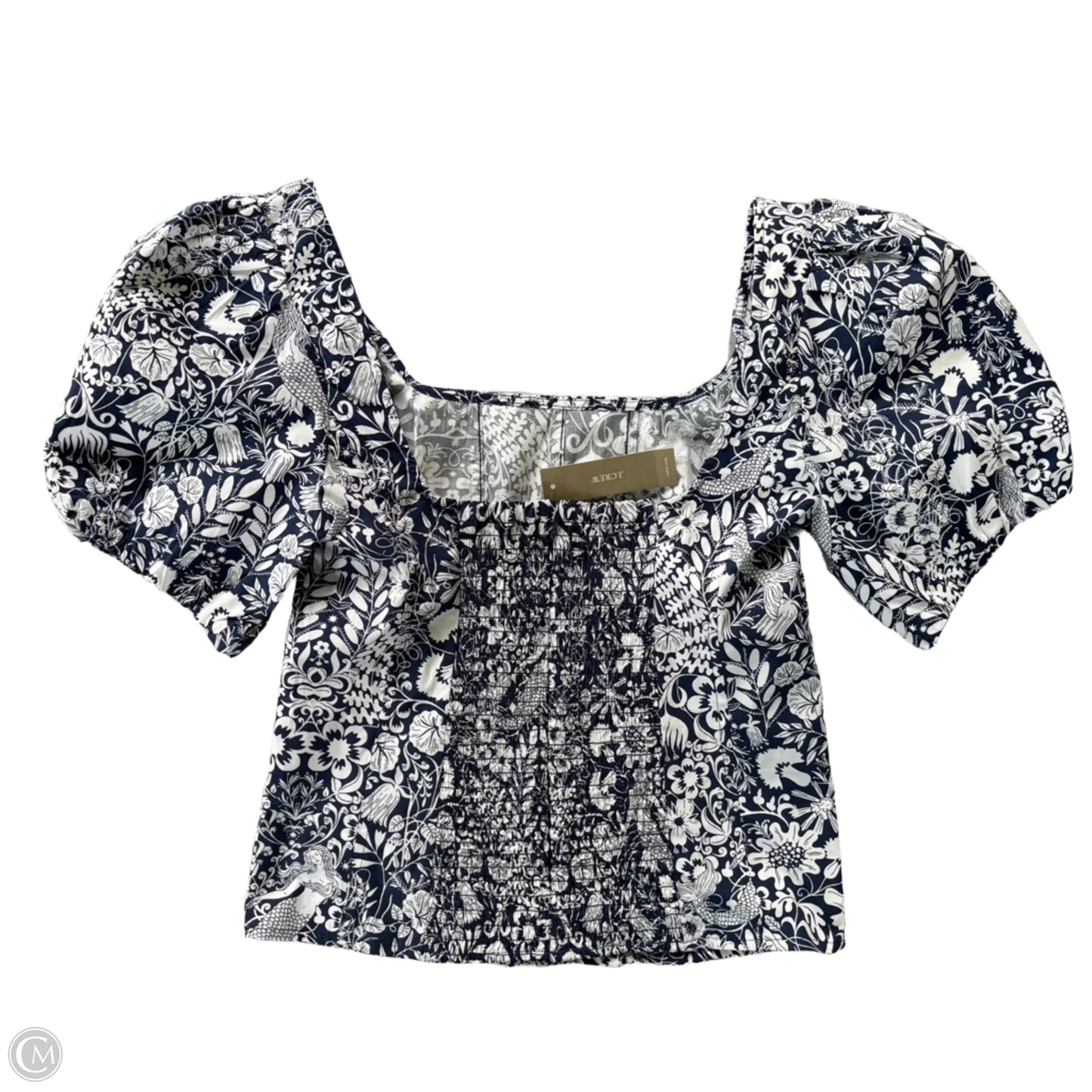 Top Short Sleeve By J. Crew In Floral Print, Size: Xs