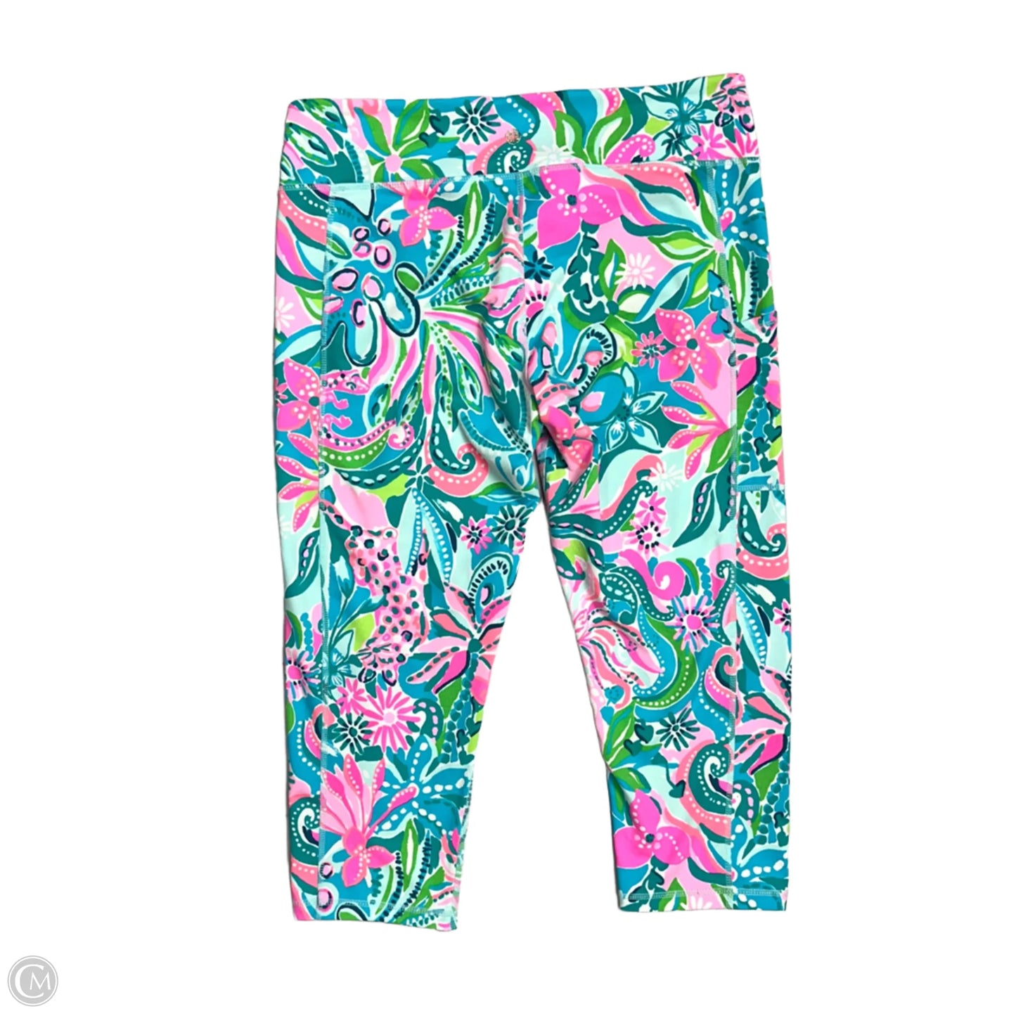 Pants Designer By Lilly Pulitzer In Blue & Green, Size: Xl