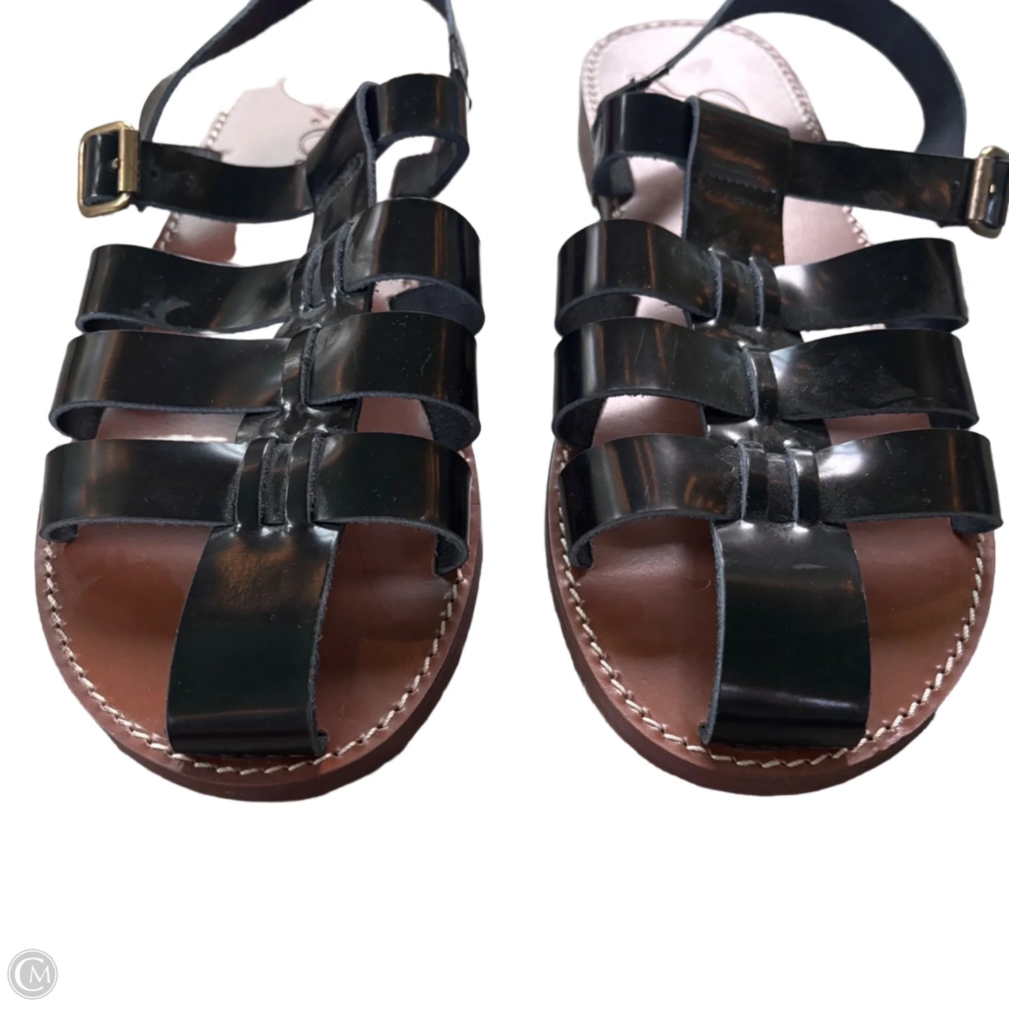 Sandals Flats By J. Crew In Black, Size: 9.5