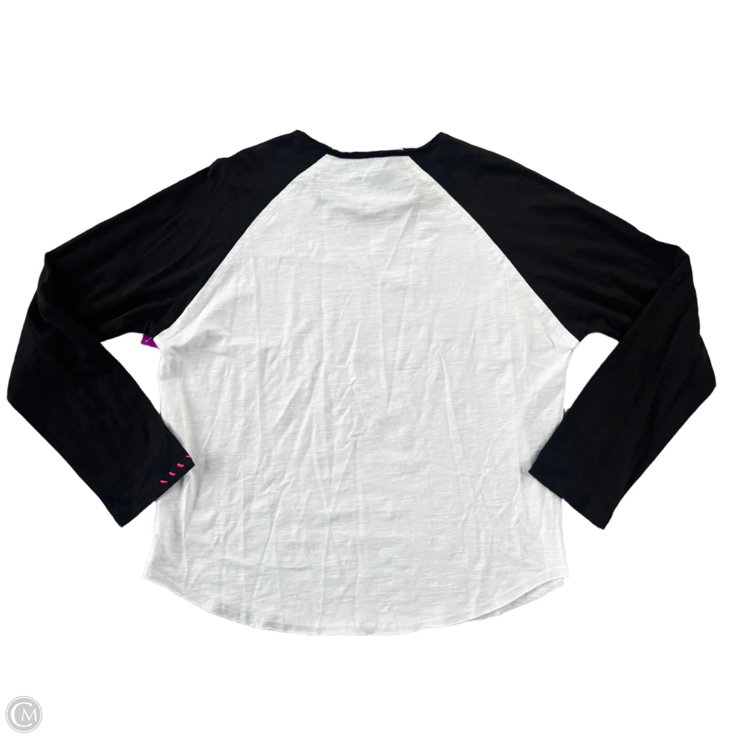 Top Long Sleeve By Lisa Todd In Black & White, Size: L