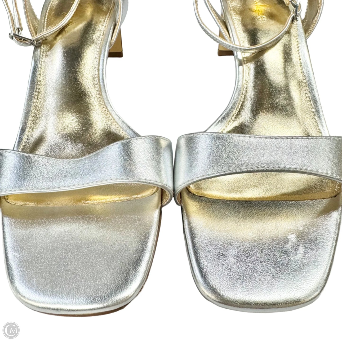 Sandals Designer By Lilly Pulitzer In Gold & Silver, Size: 9