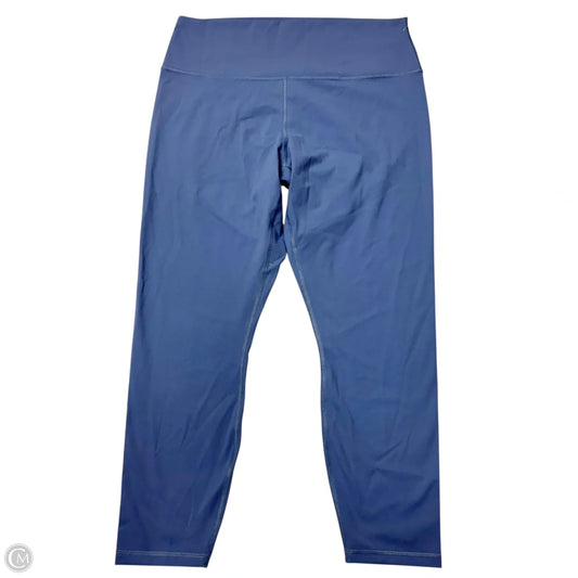Athletic Leggings By Everlane In Blue, Size: Xxl