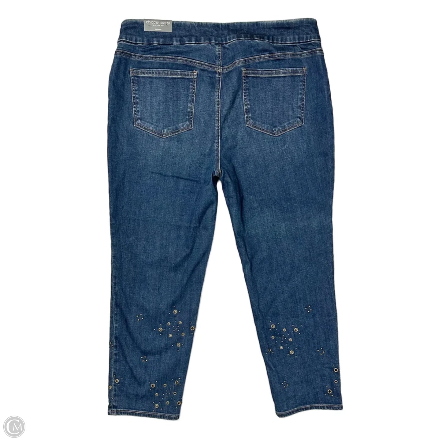Jeans Jeggings By Chicos In Blue Denim, Size: 14p