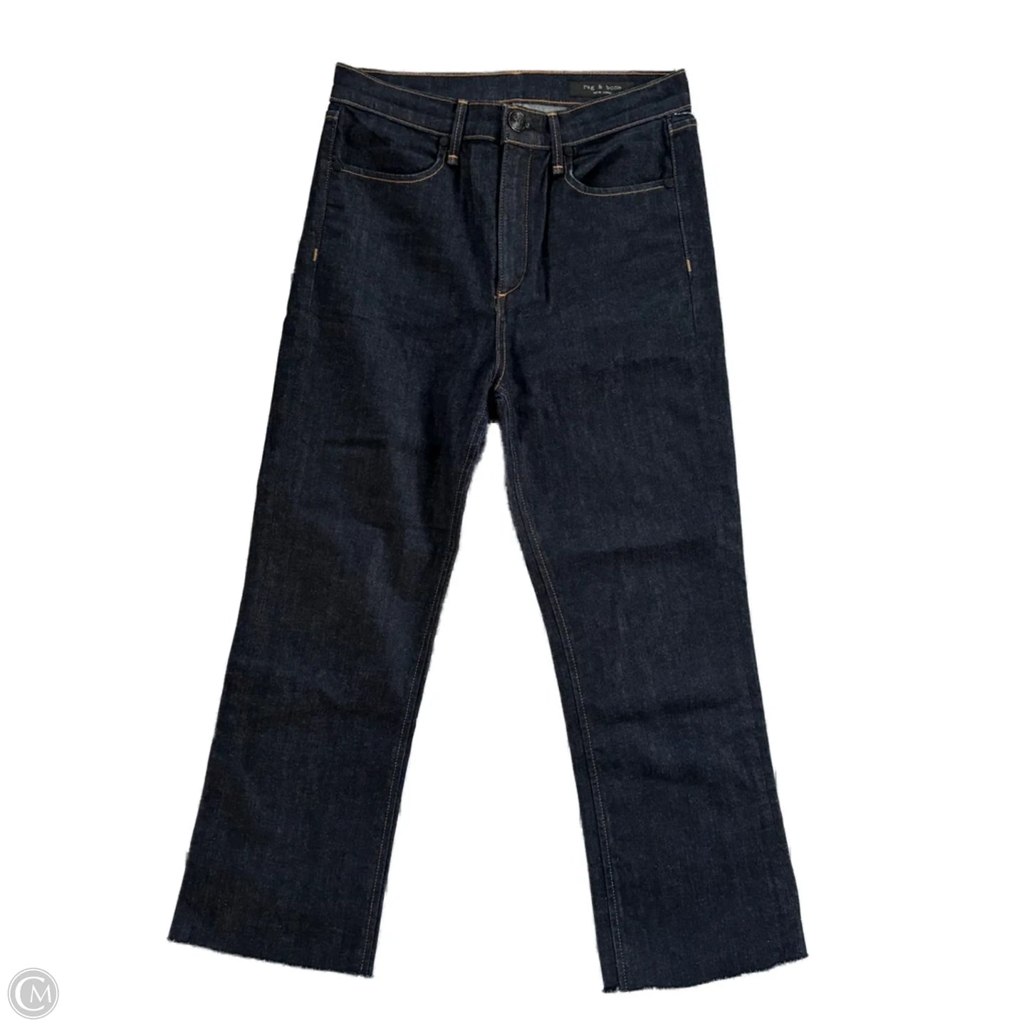 Jeans Boot Cut By Rag And Bone In Blue Denim, Size: 4
