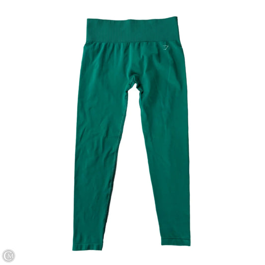 Athletic Leggings By Gym Shark In Green, Size: M