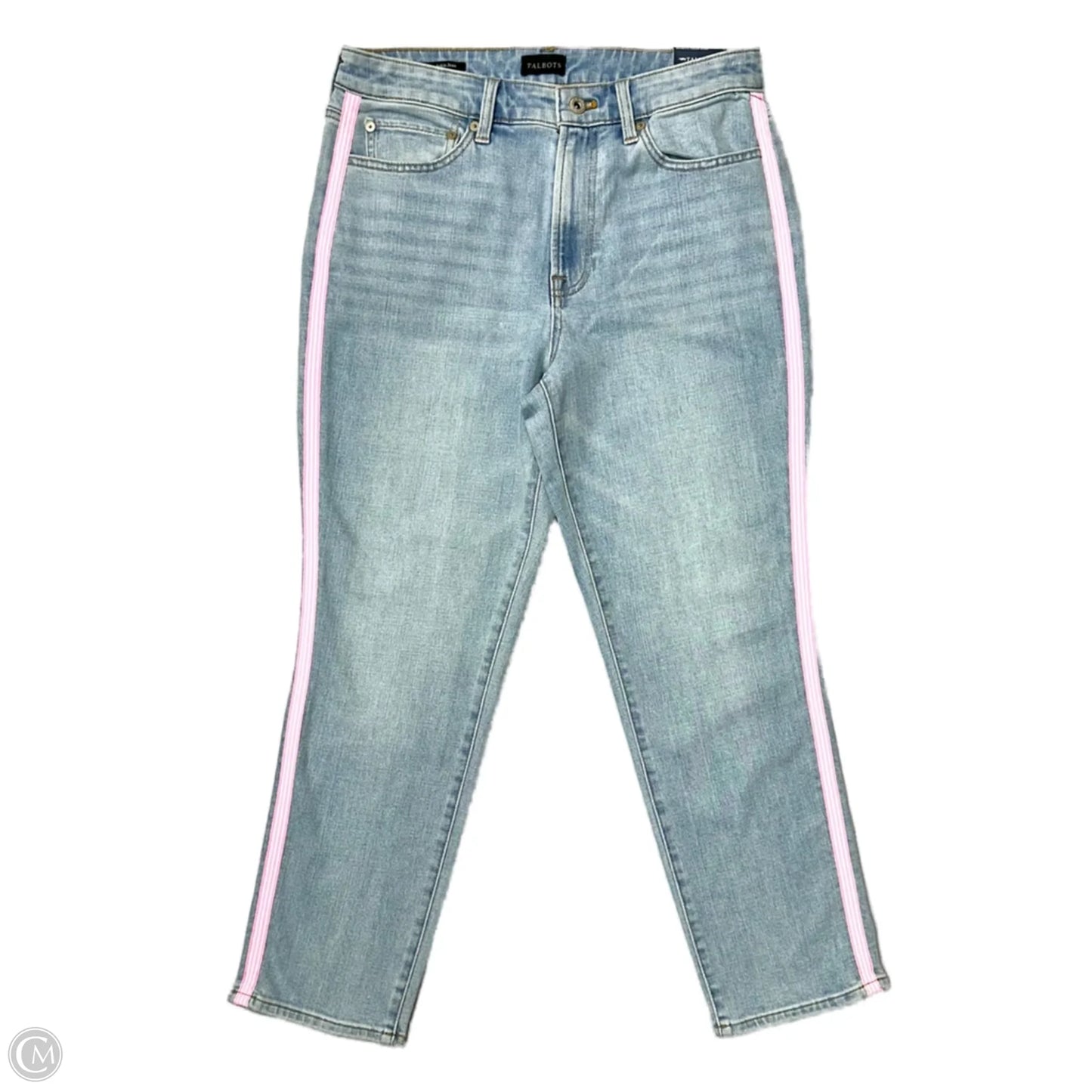 Jeans Straight By Talbots In Blue Denim, Size: 8