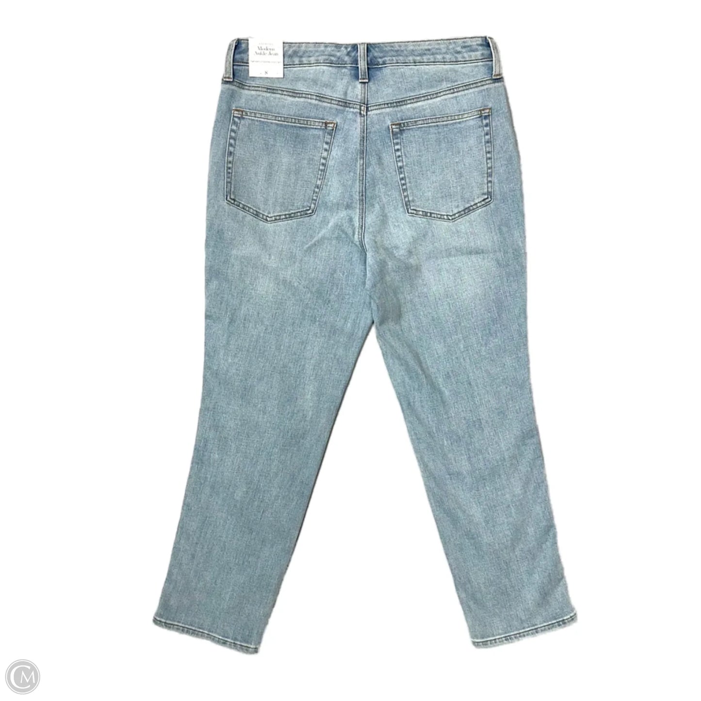 Jeans Straight By Talbots In Blue Denim, Size: 8