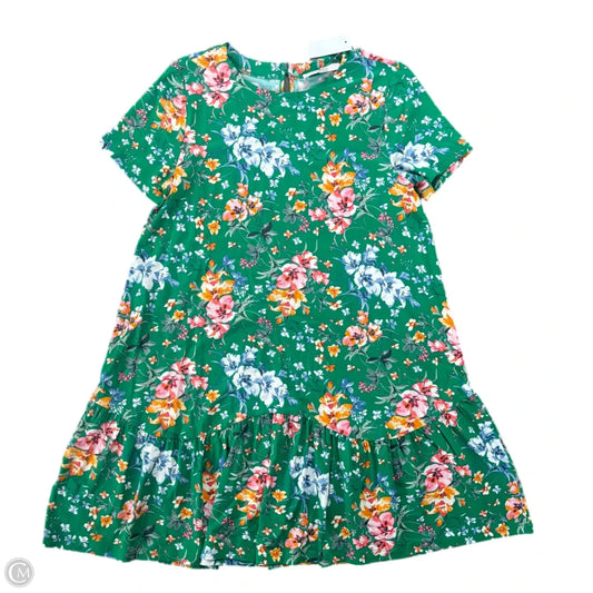 Dress Casual Midi By Loft In Floral Print, Size: M