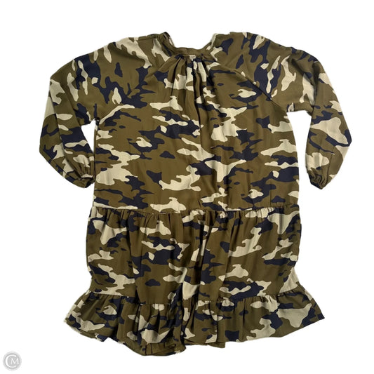 Dress Casual Midi By Banana Republic In Camouflage Print, Size: L