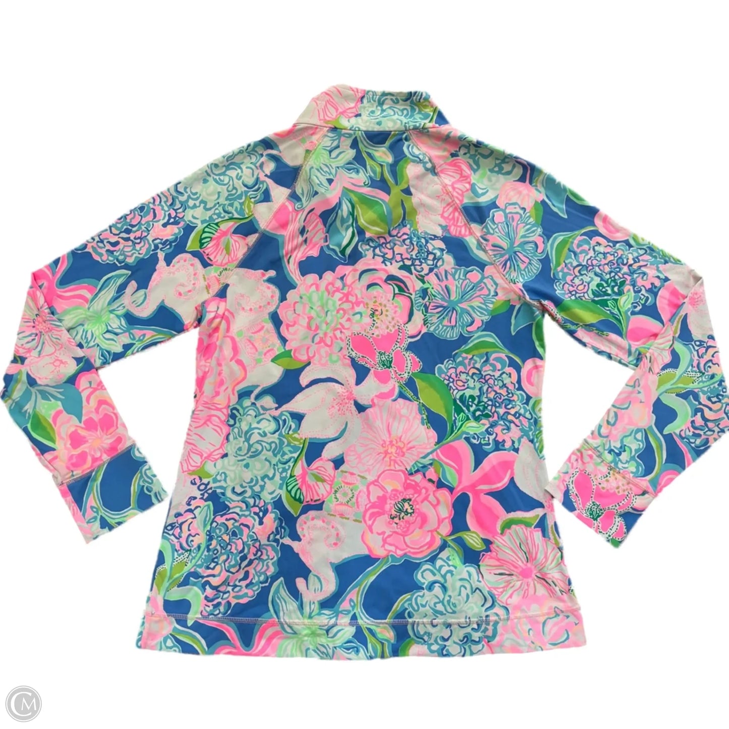 Jacket Designer By Lilly Pulitzer In Blue & Pink, Size: L