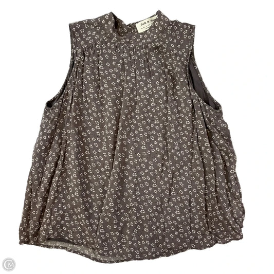 Top Sleeveless By Cloth & Stone In Grey, Size: S