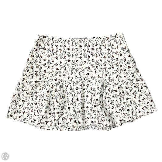 Skirt Mini & Short By Aqua In Brown & White, Size: M