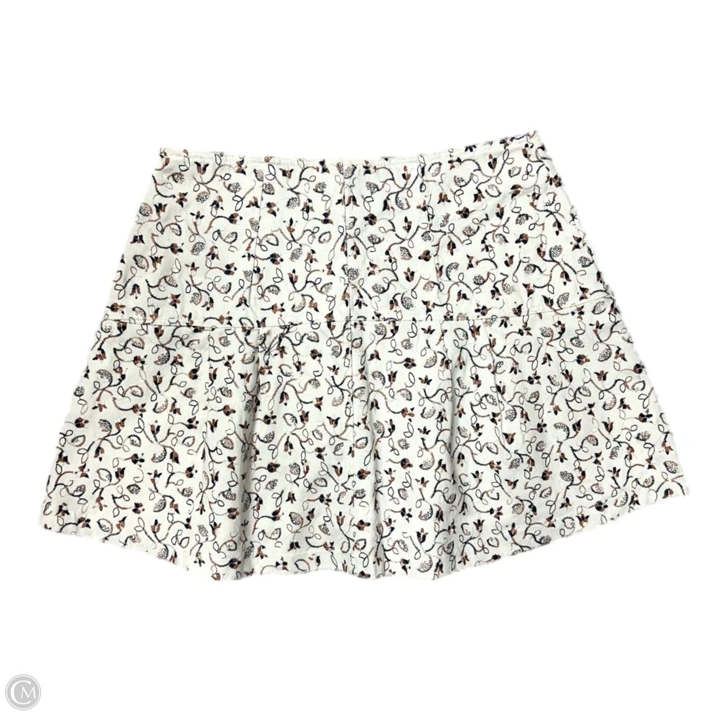 Skirt Mini & Short By Aqua In Brown & White, Size: M