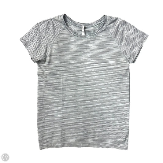 Athletic Top Short Sleeve By Athleta In Grey, Size: Xl