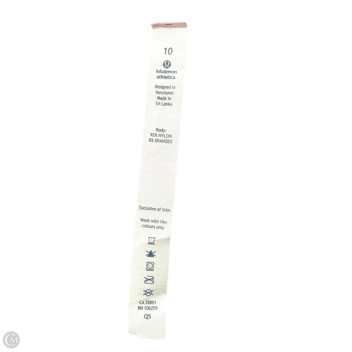 Athletic Leggings Capris By Lululemon In Pink, Size: M