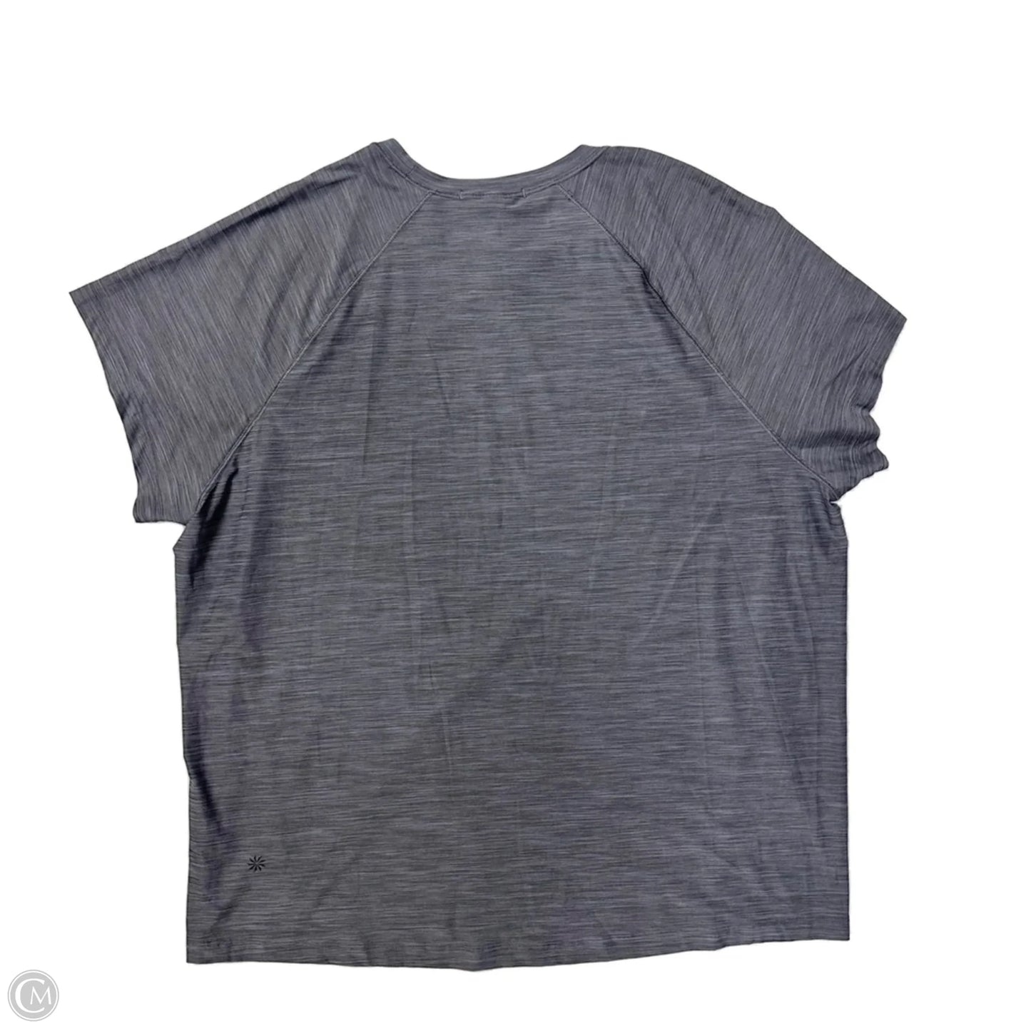 Athletic Top Short Sleeve By Athleta In Grey, Size: Xl