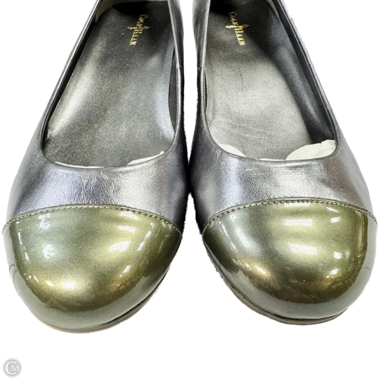 Shoes Heels Wedge By Cole-haan In Silver, Size: 7.5