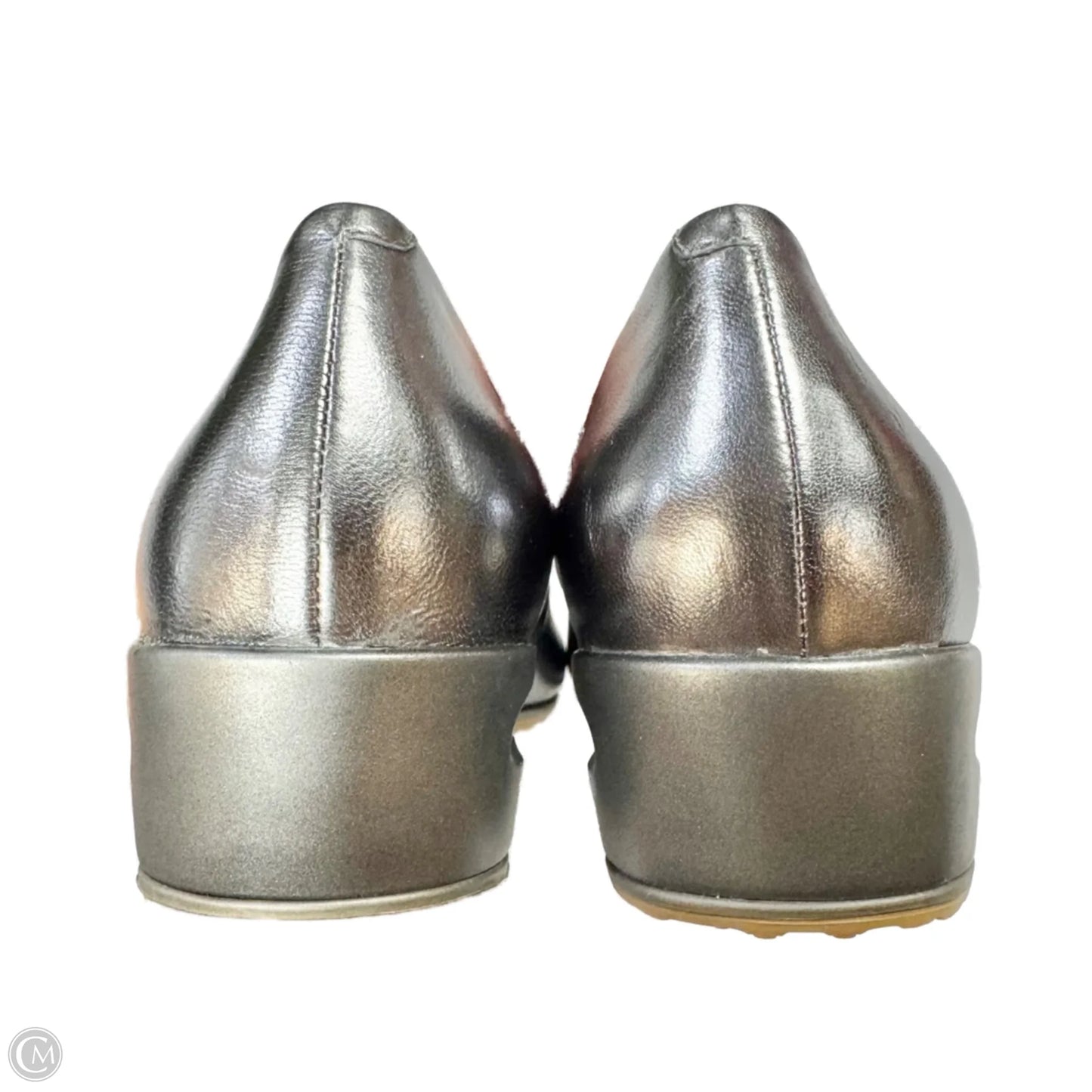 Shoes Heels Wedge By Cole-haan In Silver, Size: 7.5