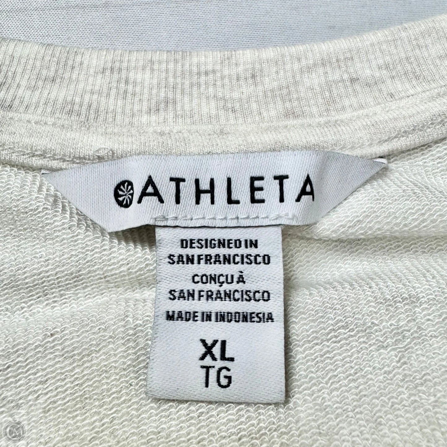 Athletic Sweatshirt Crewneck By Athleta In Beige, Size: Xl