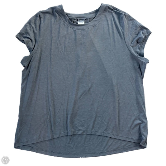 Athletic Top Short Sleeve By Athleta In Grey, Size: L