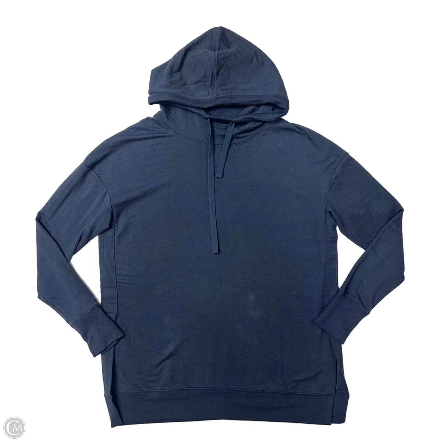 Athletic Sweatshirt Hoodie By Athleta In Navy, Size: L