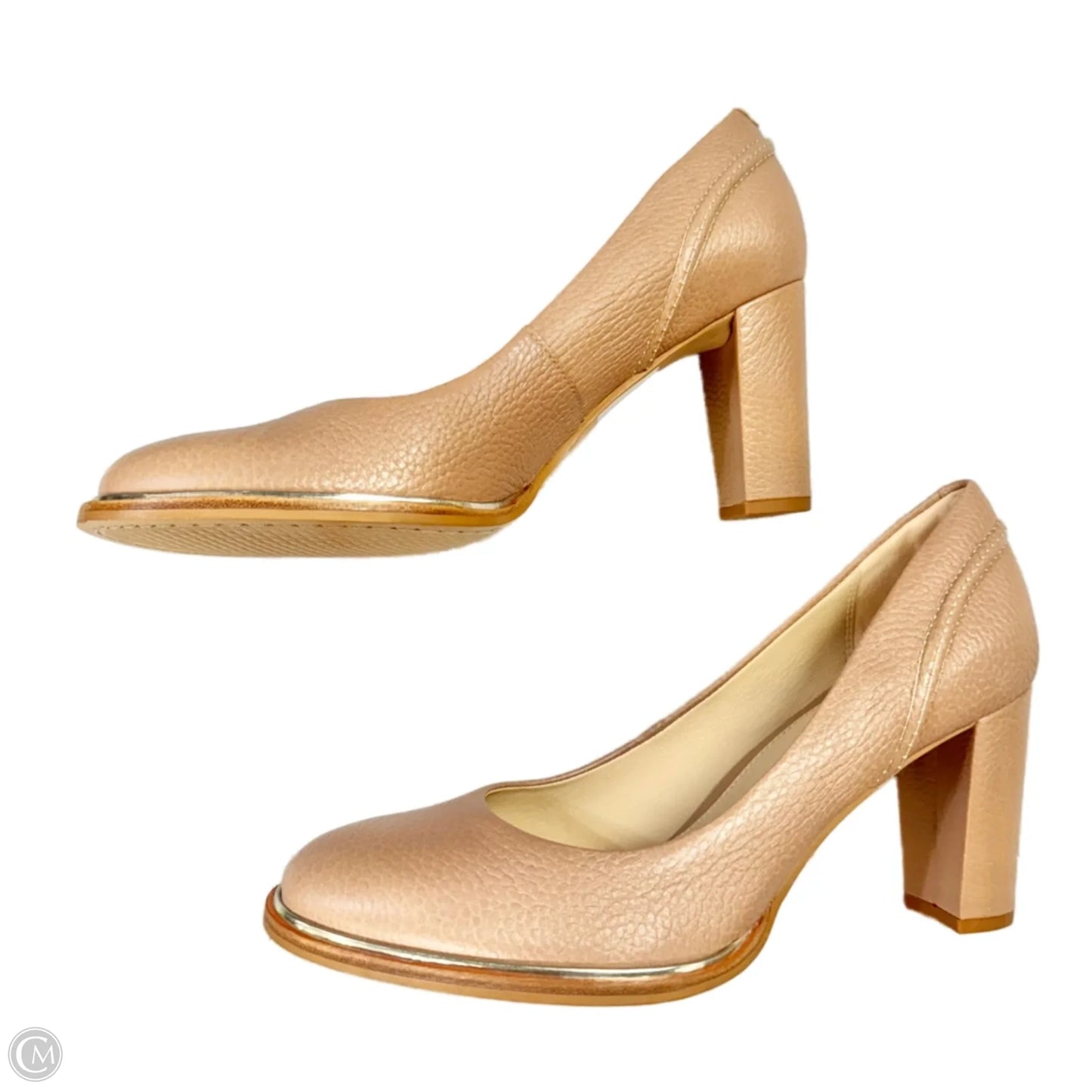 Shoes Heels Block By Clarks In Tan, Size: 8