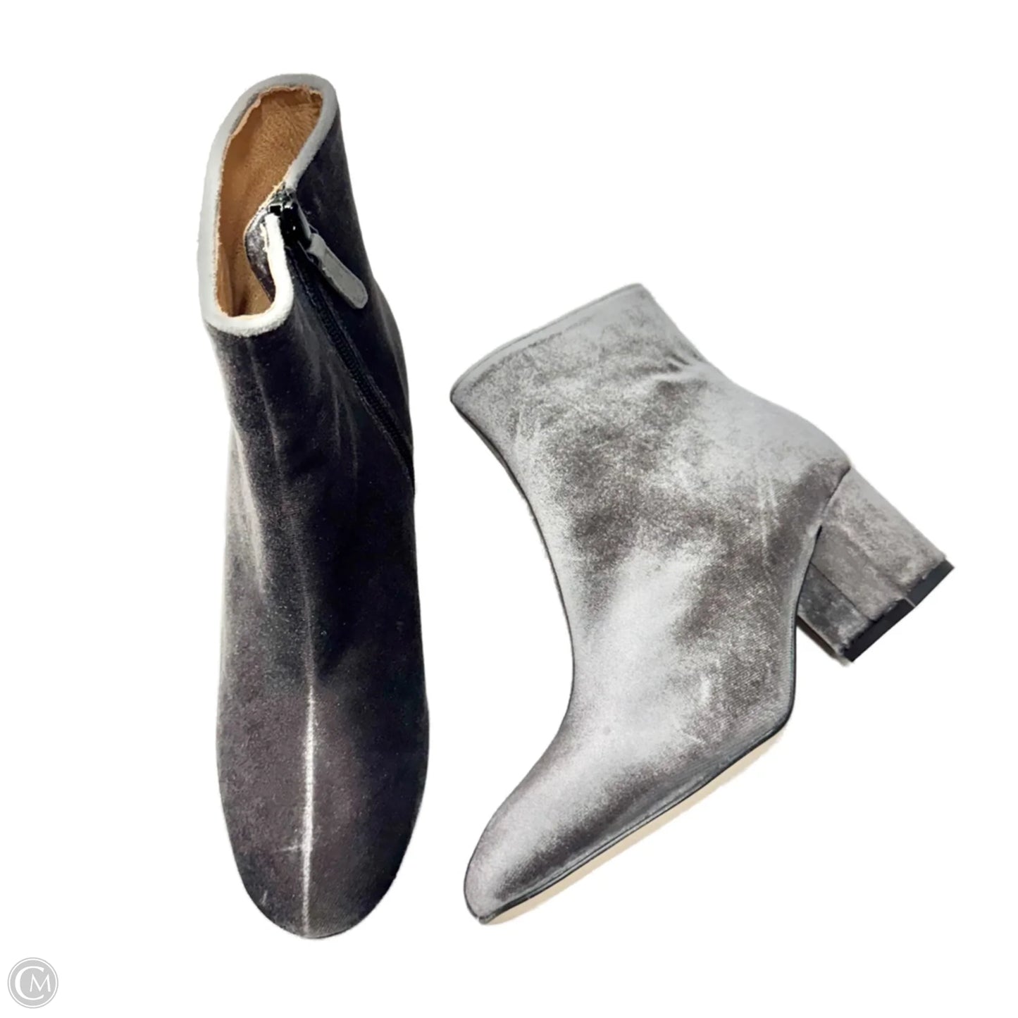 Boots Ankle Heels By J. Crew In Grey, Size: 7