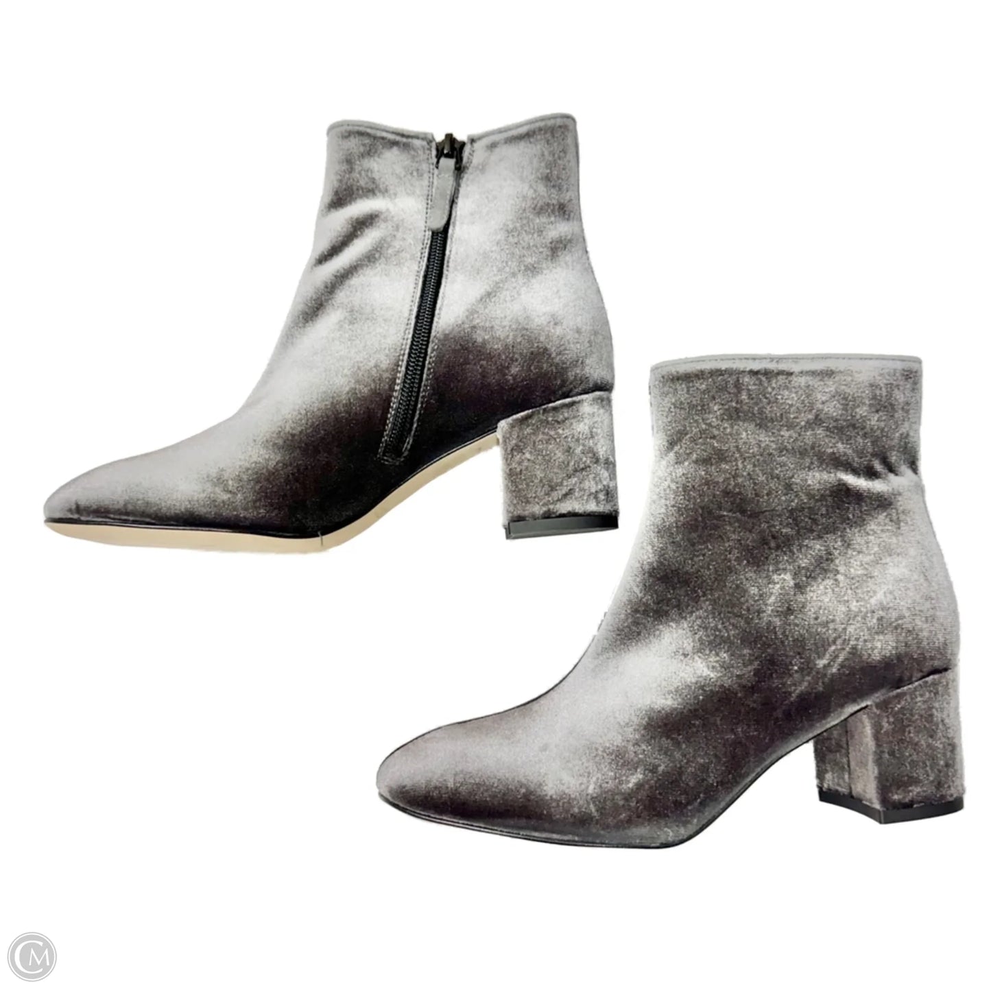 Boots Ankle Heels By J. Crew In Grey, Size: 7