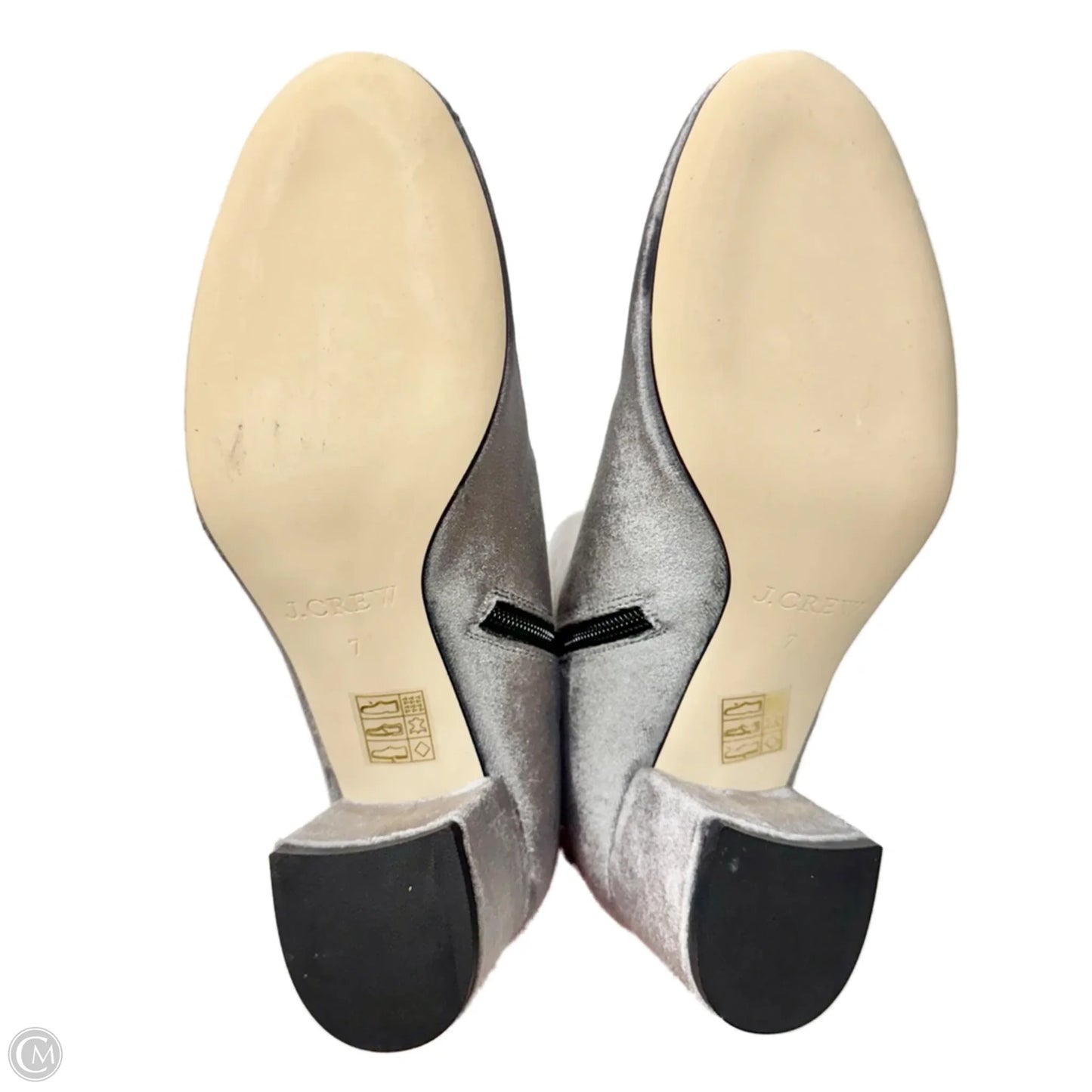 Boots Ankle Heels By J. Crew In Grey, Size: 7