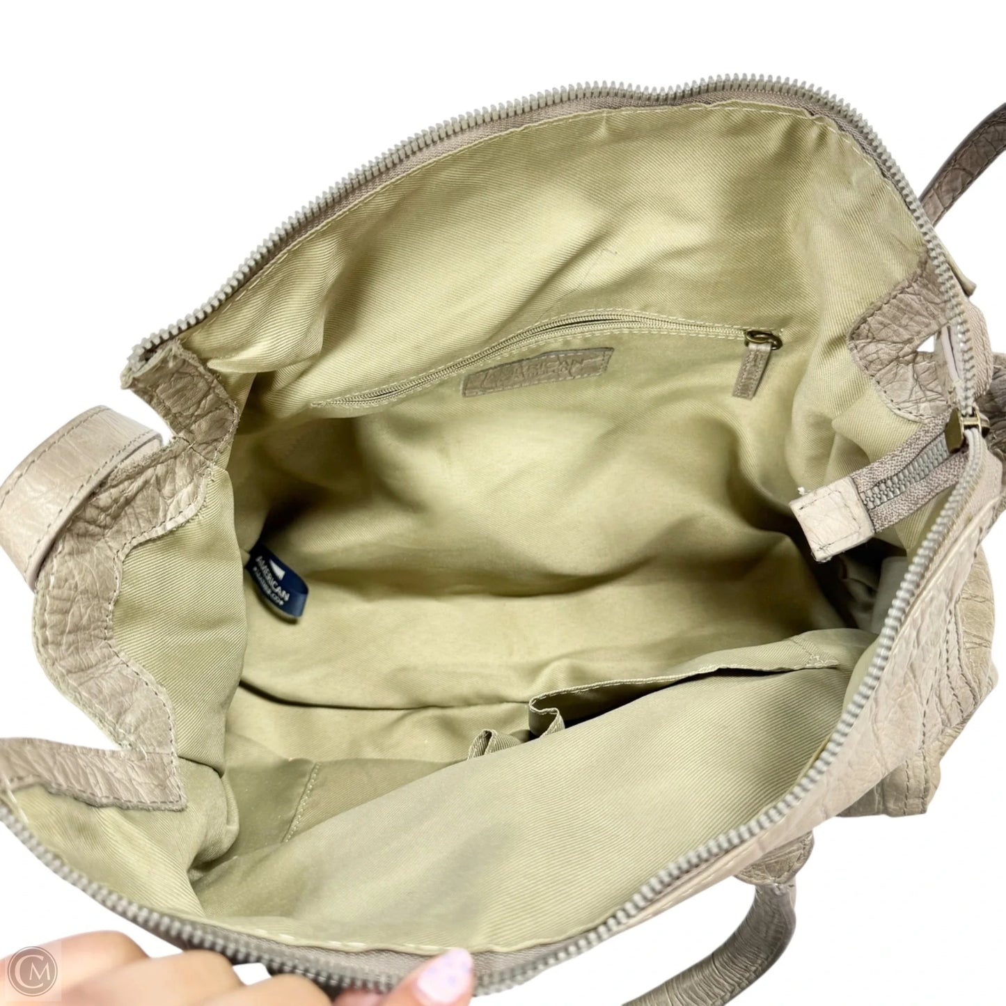 Handbag Leather By American Leather Co, Size: Medium