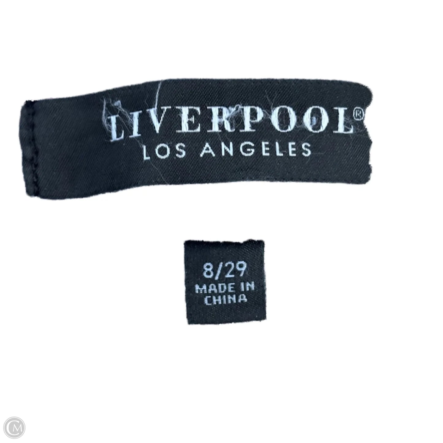 Jeans Boyfriend By Liverpool In Blue Denim, Size: 8